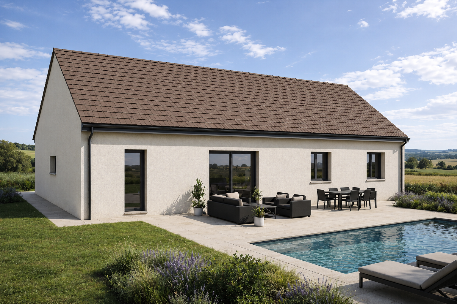 Maison + Terrain à Saint-Martin-en-Bresse