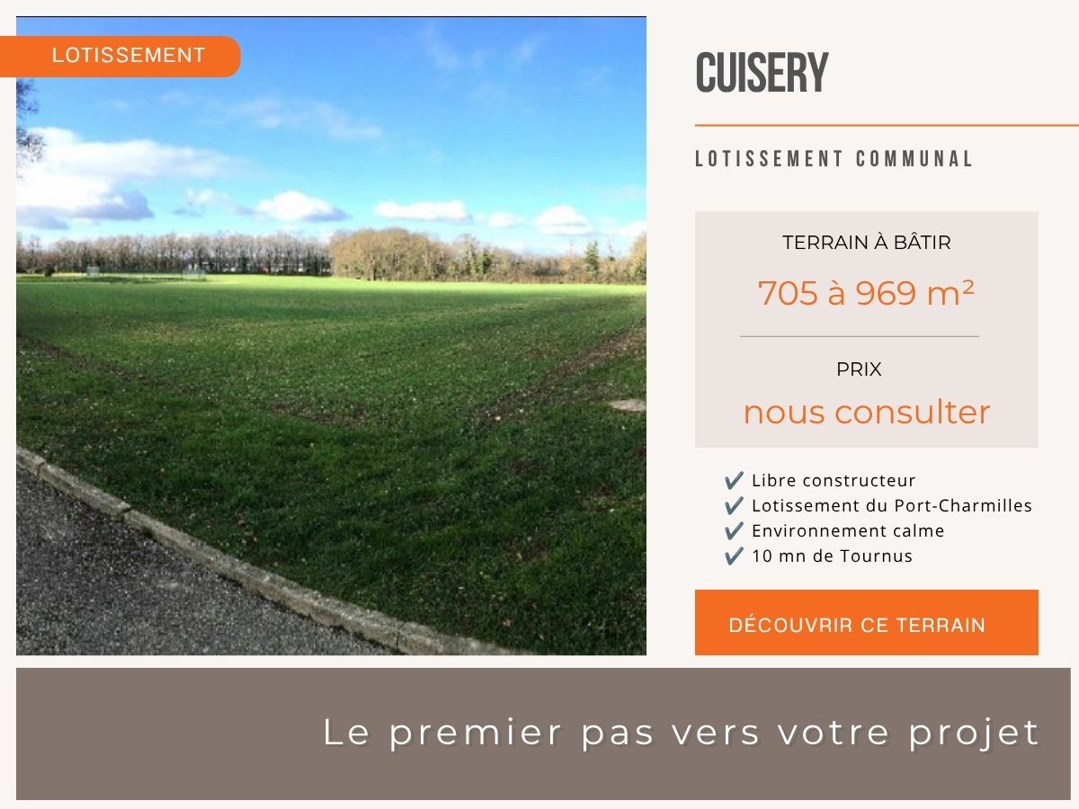 Terrains à bâtir à Cuisery (71)