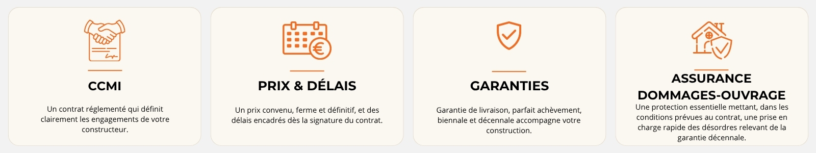 CCMI, prix et délais, garanties et assurance dommages-ouvrage pour la construction d’une maison individuelle