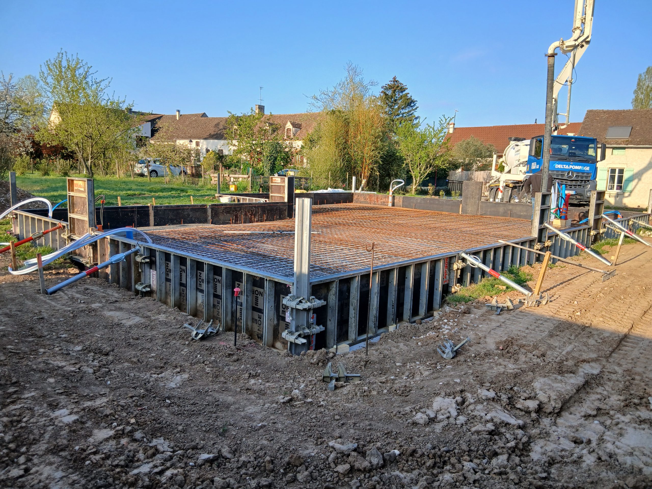 Radier en béton armé