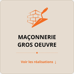 Réalisations de maçonnerie et gros œuvre