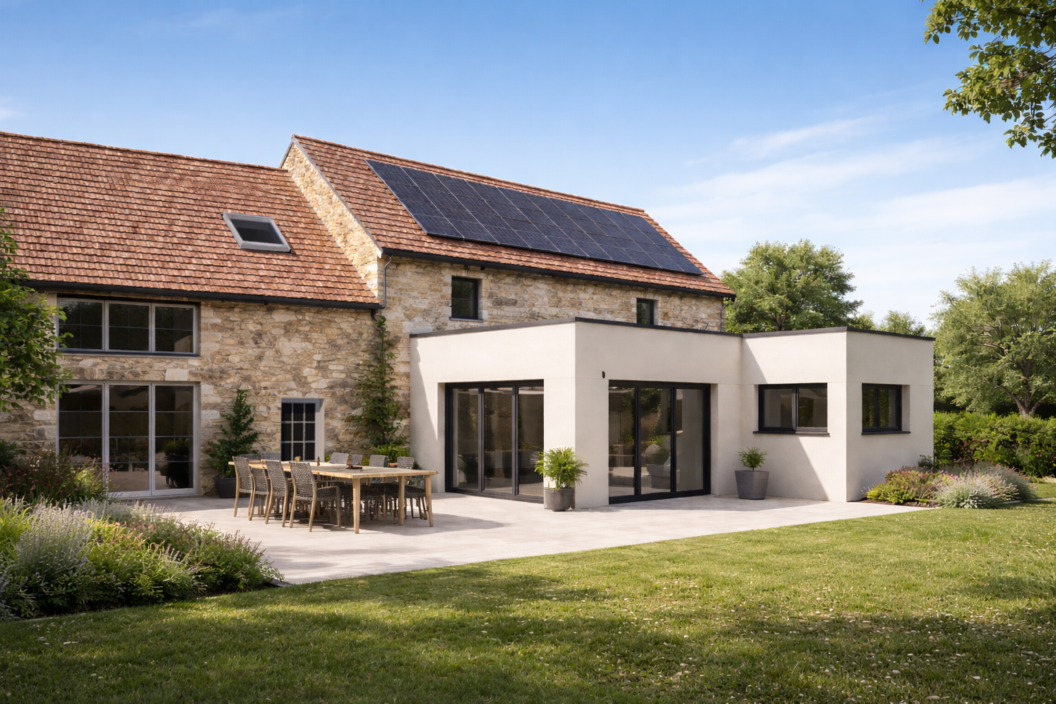 Rénovation et extension Grosne Construction